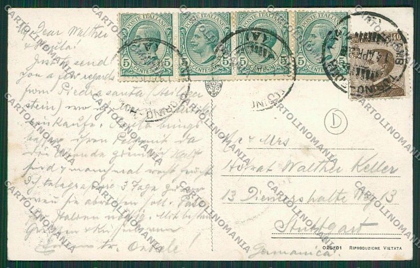 Lucca Pietrasanta cartolina QQ2718 – retro