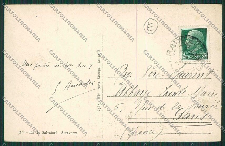 Lucca Seravezza cartolina QQ2762 – retro