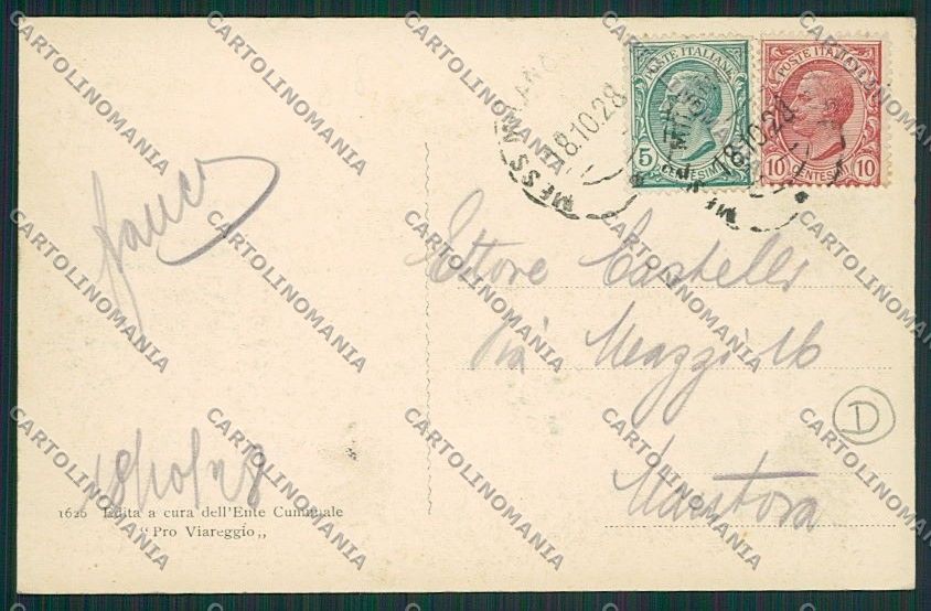 Lucca Viareggio cartolina QQ2779 – retro