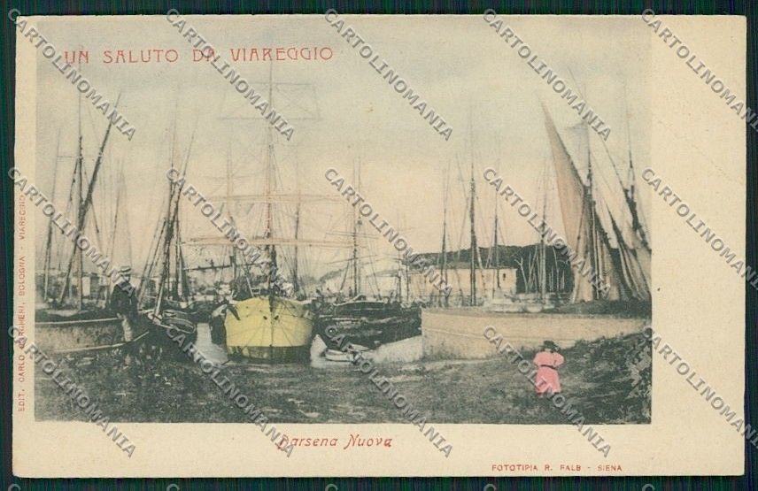 Lucca Viareggio PIEGA cartolina QQ2788 – fronte