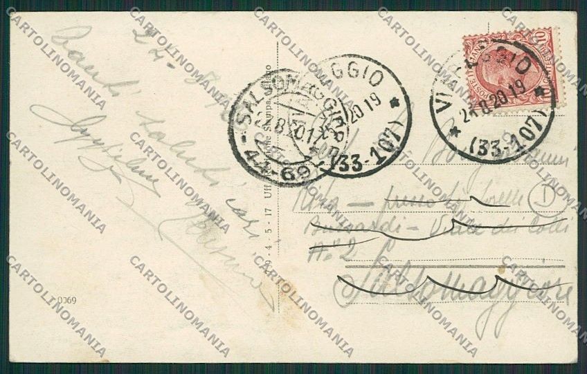 Lucca Viareggio PIEGA cartolina QQ2803 – retro