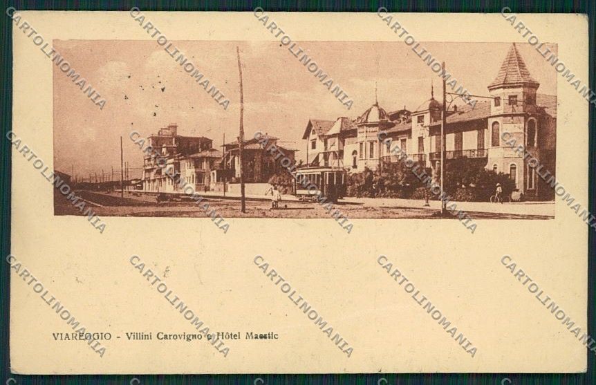 Lucca Viareggio Tram PIEGA cartolina QQ2820 – fronte