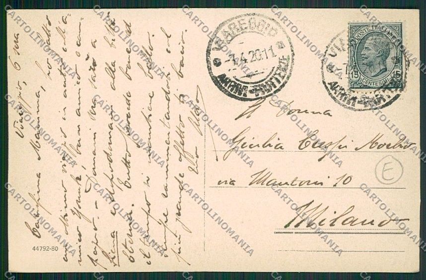 Lucca Viareggio cartolina QQ2830 – retro