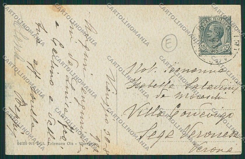 Lucca Viareggio cartolina QQ2838 – retro