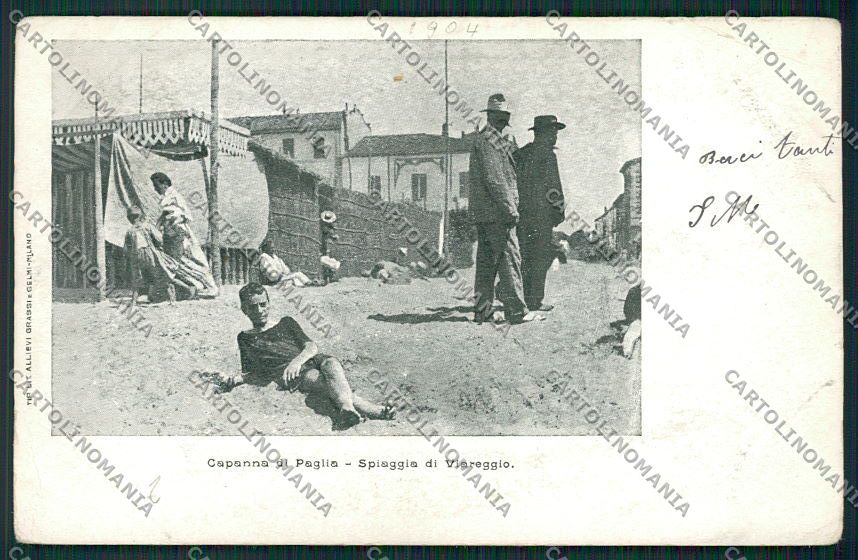 Lucca Viareggio PIEGHINA cartolina QQ2839 – fronte