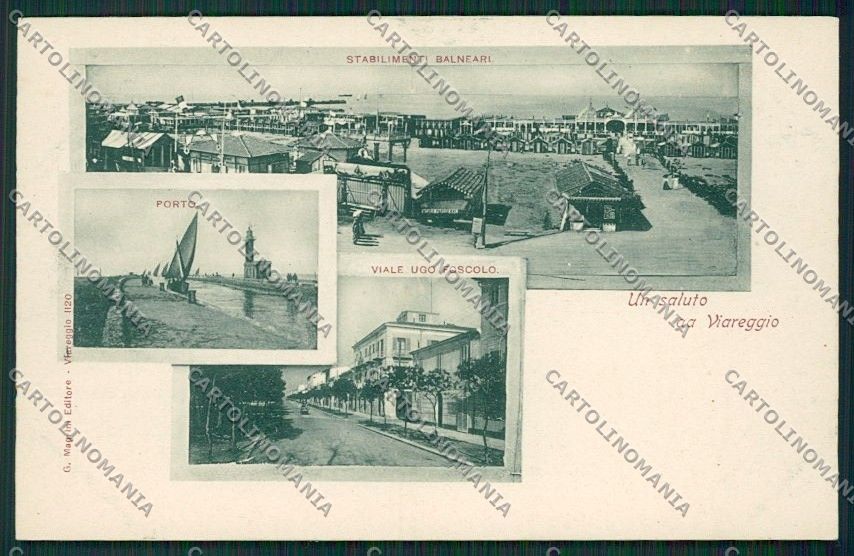 Lucca Viareggio Saluti da cartolina QQ2848 – fronte