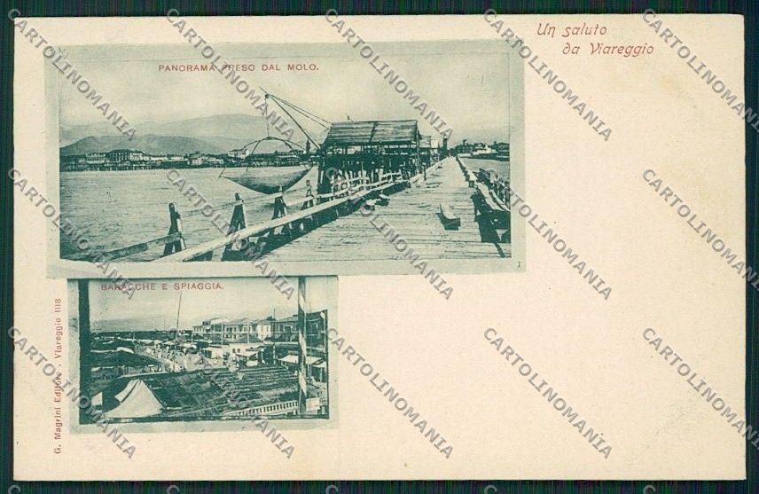 Lucca Viareggio Saluti da cartolina QQ2850 – fronte