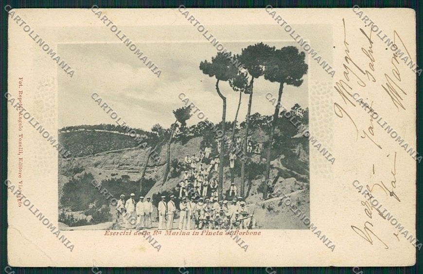 Lucca Viareggio Marina Militare Militari STRAPPINI PIEGA cartolina QQ2854 – fronte