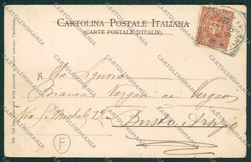 Lucca Viareggio Marina Militare Militari STRAPPINI PIEGA cartolina QQ2854 – retro