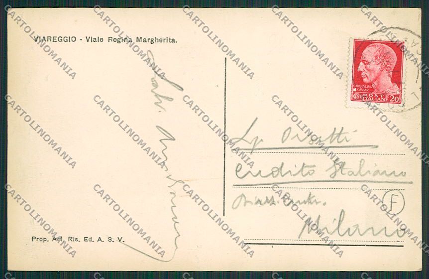 Lucca Viareggio Foto cartolina QQ2859 – retro