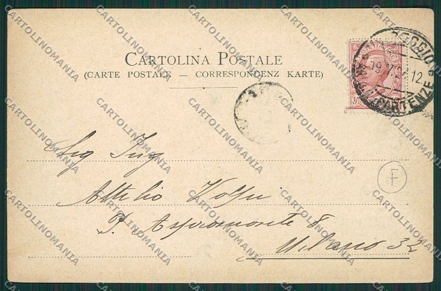 Lucca Viareggio cartolina QQ2860 – retro