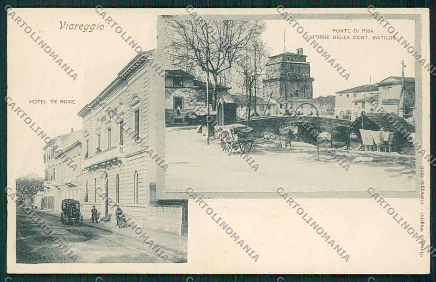 Lucca Viareggio cartolina QQ2870 – fronte