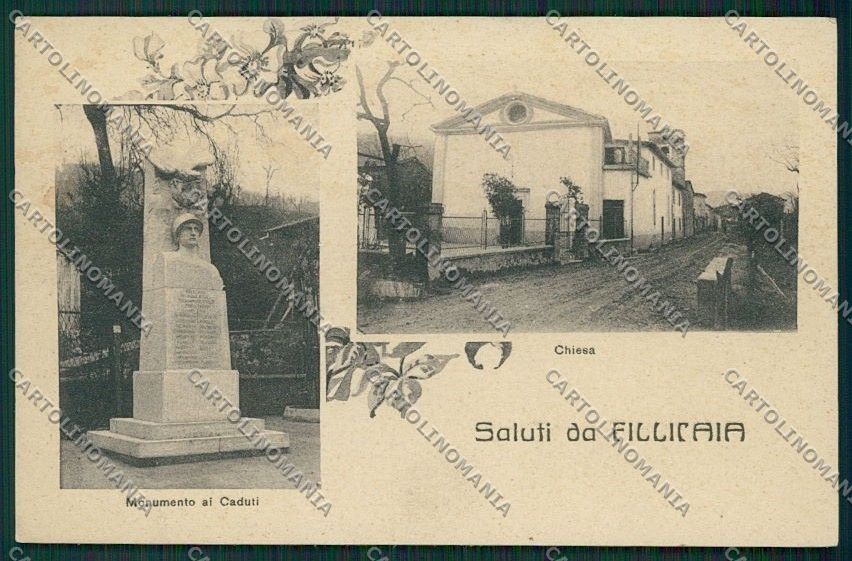 Lucca Camporgiano Fillicaia Saluti da cartolina QQ2895 – fronte