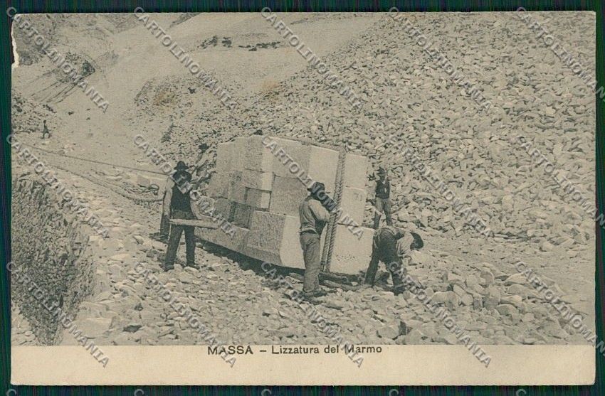 Massa Cave Marmo PIEGA cartolina QQ2940 – fronte
