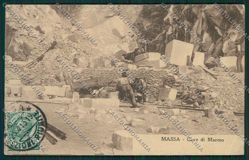 Massa Cave Marmo PIEGA cartolina QQ2949 – fronte