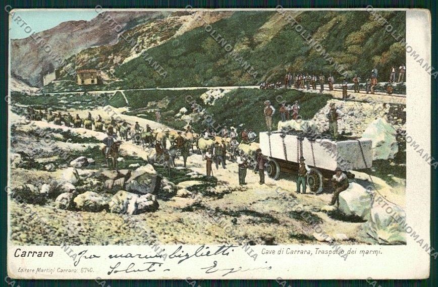 Massa Cave Marmo ABRASA cartolina QQ2959 – fronte