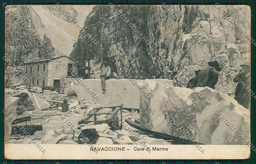 Massa Cave Marmo Ravaccione PIEGHINE cartolina QQ2976 – fronte