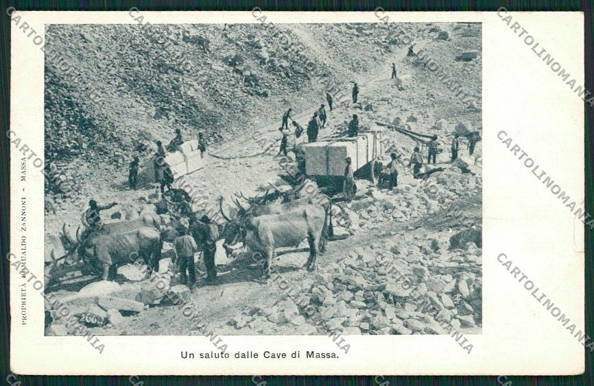 Massa Cave Marmo STRAPPINO cartolina QQ2982 – fronte
