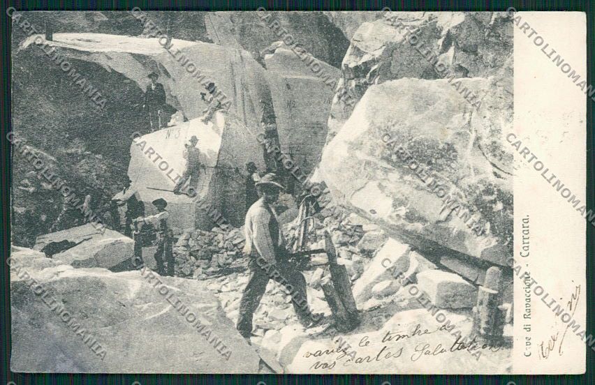 Massa Cave Marmo PIEGA cartolina QQ2998 – fronte
