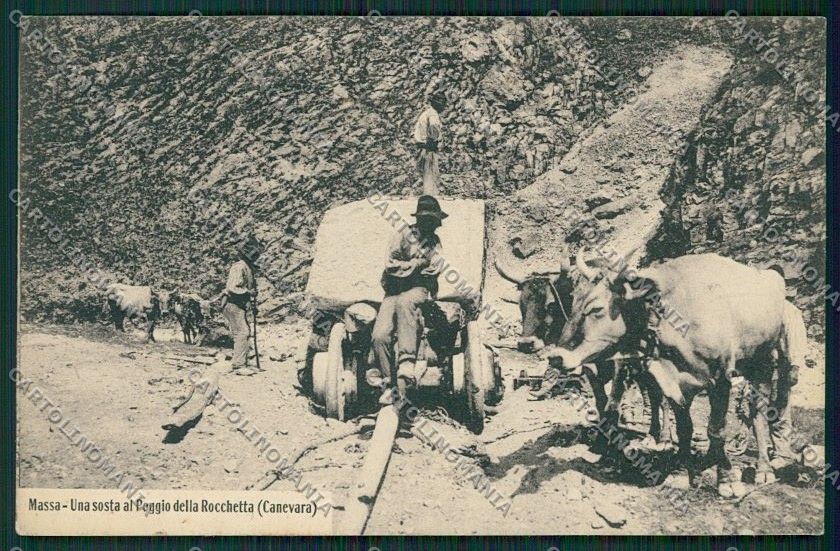 Massa Cave Marmo Canevara PIEGA cartolina QQ3009 – fronte