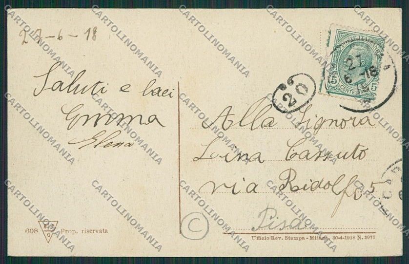 Massa Carrara cartolina QQ3034 – retro