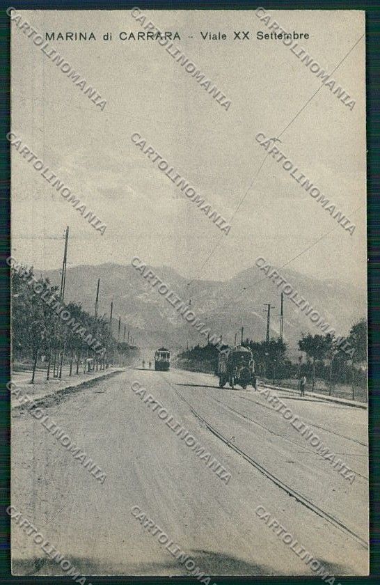Massa Carrara Marina di Tram cartolina QQ3102 – fronte