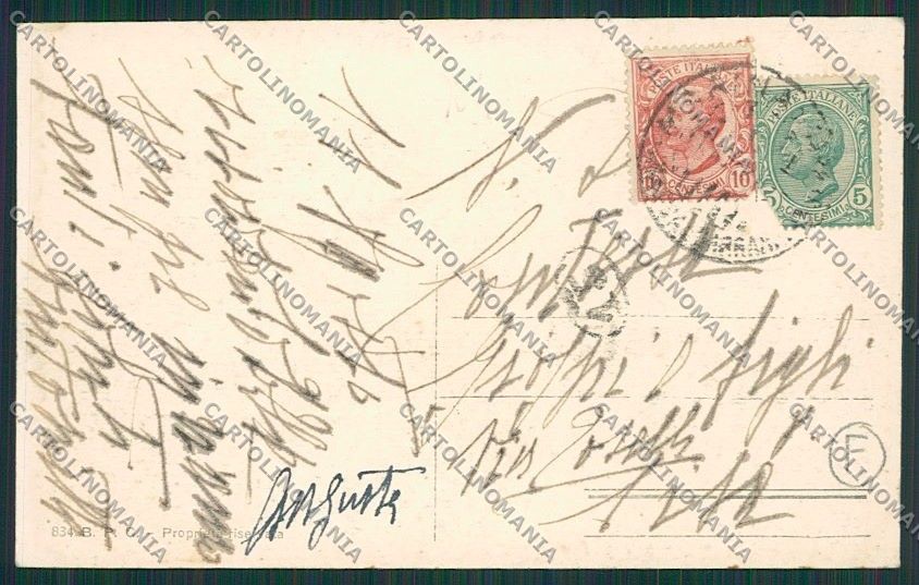 Massa Carrara Marina di Tram cartolina QQ3104 – retro