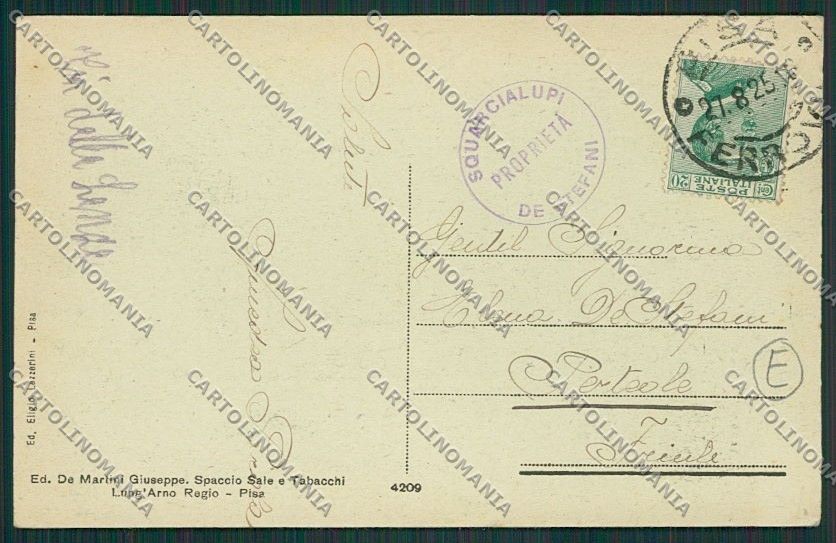 Pisa Città Tram cartolina QQ3139 – retro