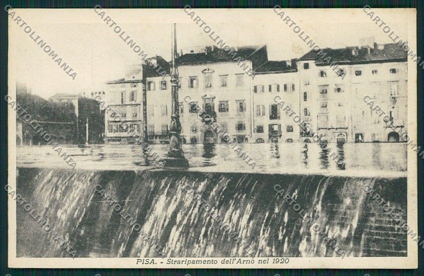 Pisa Città Alluvione 1920 cartolina QQ3147 – fronte