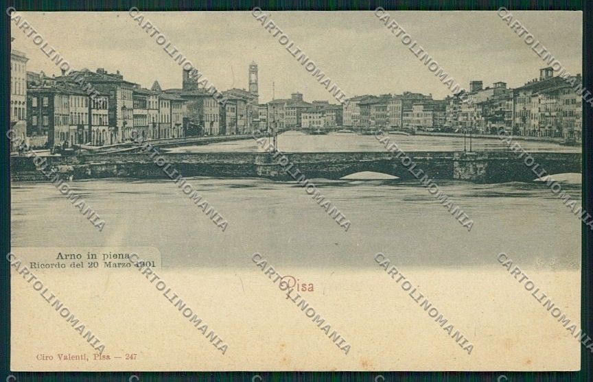 Pisa Città Alluvione 1901 cartolina QQ3150 – fronte