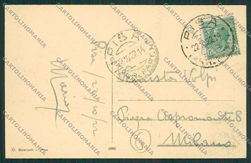 Pisa Città cartolina QQ3156 – retro