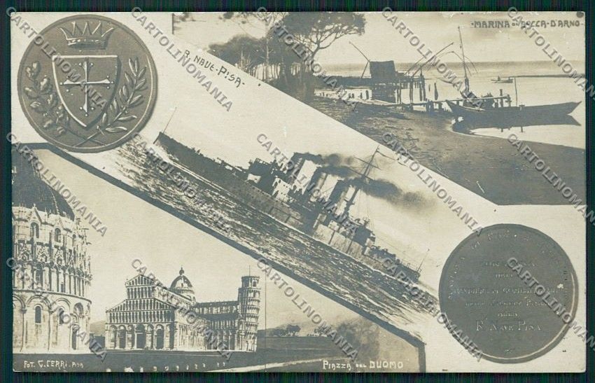 Pisa Città Marina Militare Regia Nave Foto cartolina QQ3164 – fronte