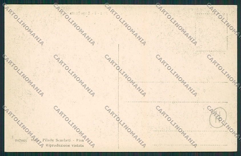 Pisa Città Borgo Stretto cartolina QQ3168 – retro