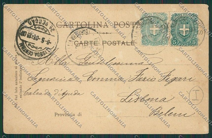 Pisa Città ABRASA cartolina QQ3170 – retro