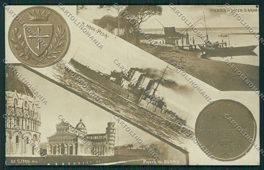 Pisa Città Marina Militare Regia Nave Foto cartolina QQ3172 – fronte