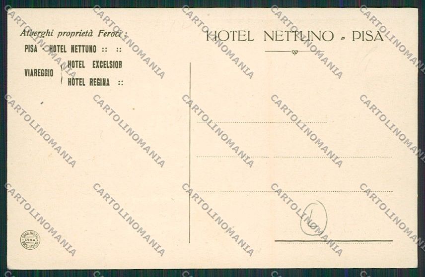 Pisa Città English Royalty cartolina QQ3175 – retro