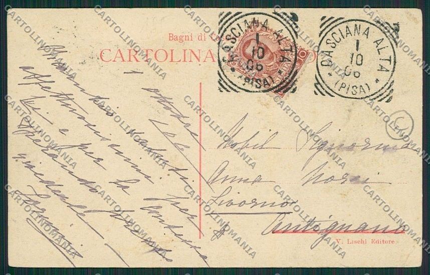 Pisa Casciana Terme Alta cartolina QQ3190 – retro