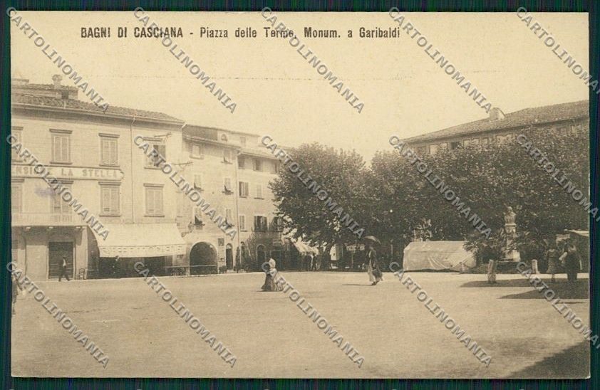 Pisa Casciana Terme Garibaldi cartolina QQ3191 – fronte