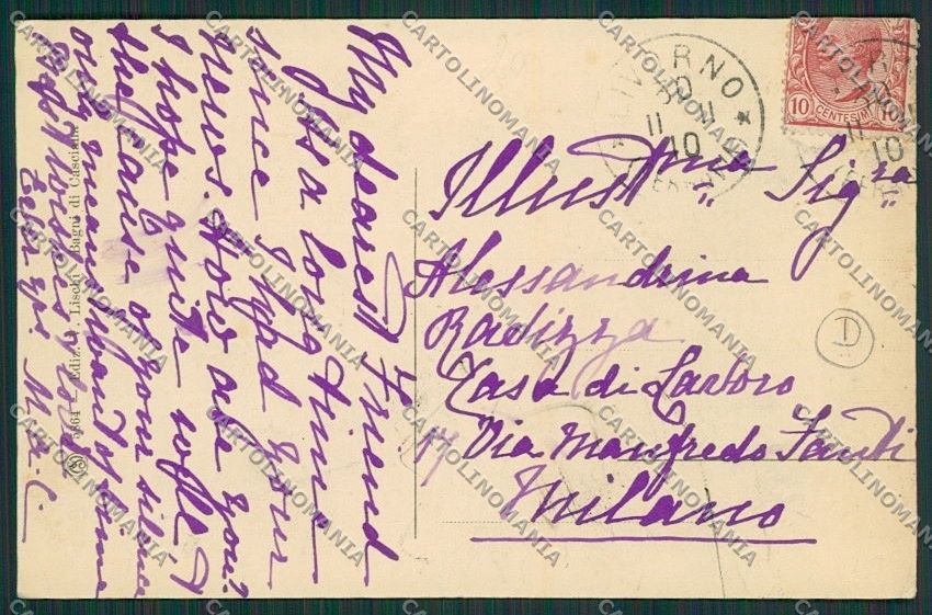 Pisa Casciana Terme cartolina QQ3203 – retro
