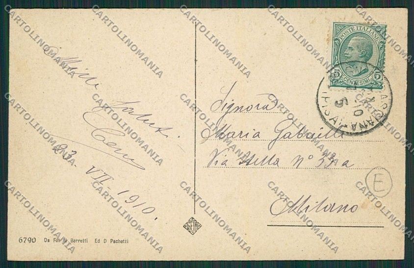 Pisa Casciana Terme cartolina QQ3209 – retro