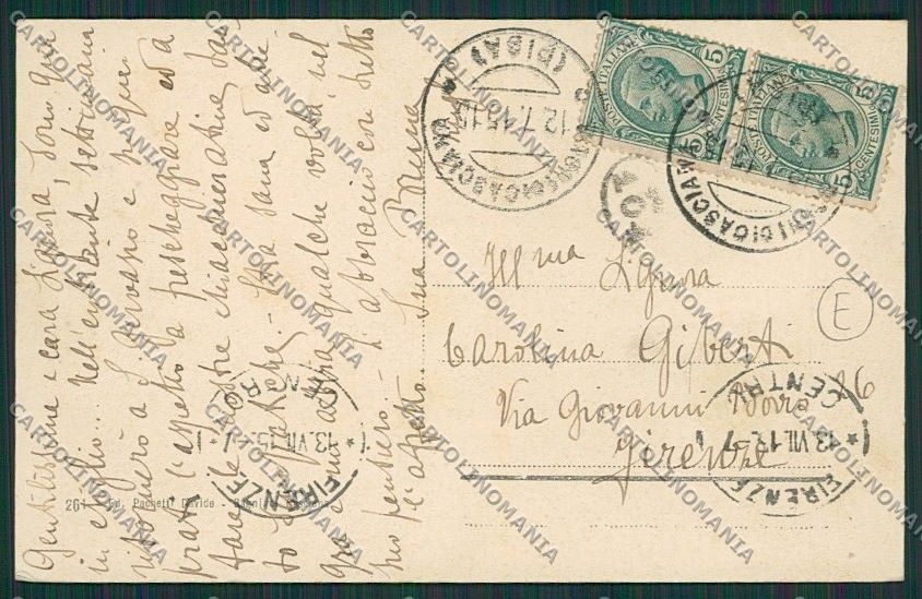Pisa Casciana Terme cartolina QQ3214 – retro