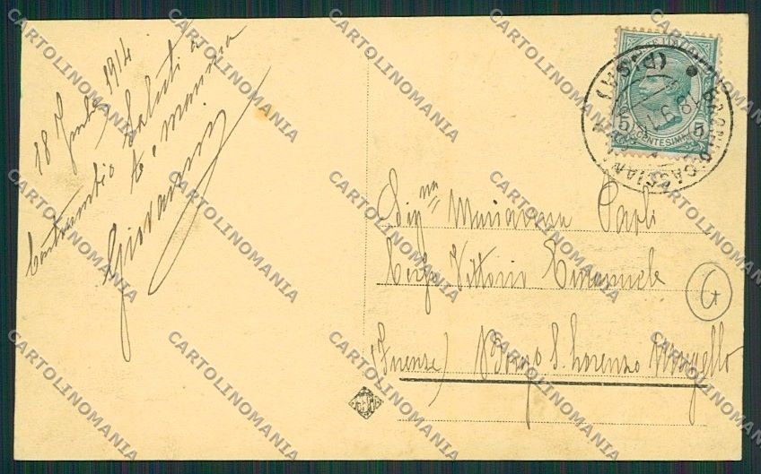 Pisa Casciana Terme cartolina QQ3226 – retro