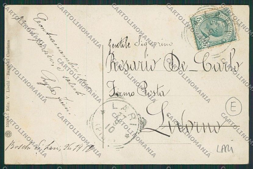 Pisa Lari cartolina QQ3236 – retro