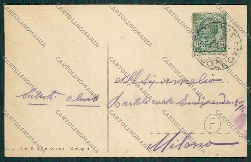 Pisa Montopoli Val d'Arno cartolina QQ3246 – retro