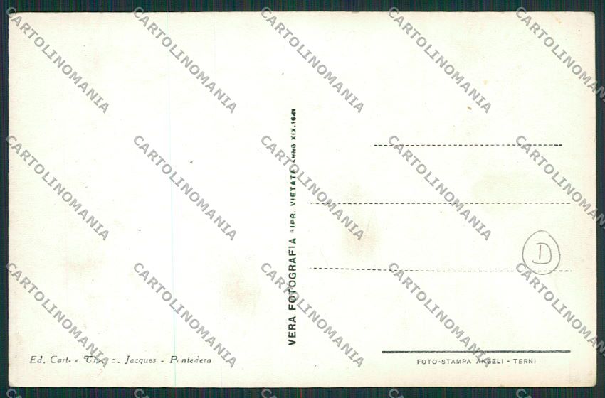 Pisa Pontedera Foto cartolina QQ3250 – retro