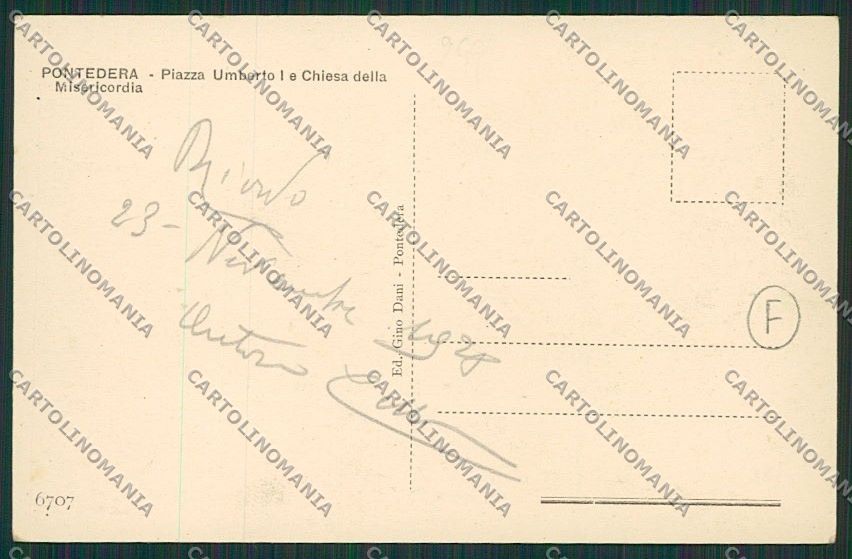 Pisa Pontedera cartolina QQ3257 – retro