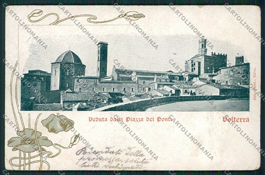 Pisa Volterra cartolina QQ3268 – fronte