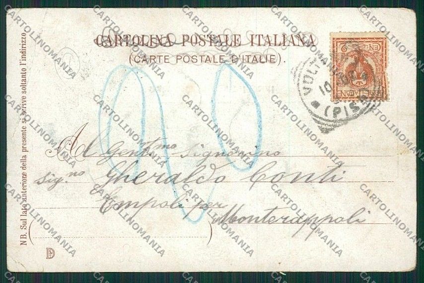 Pisa Volterra cartolina QQ3268 – retro