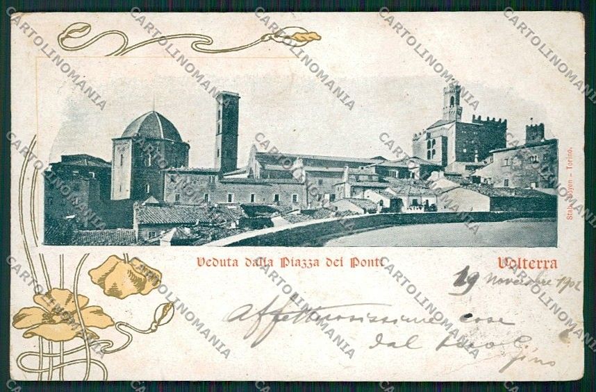 Pisa Volterra cartolina QQ3269 – fronte