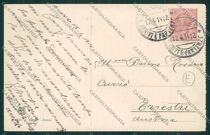 Arezzo Città Poste cartolina QQ3339 – retro